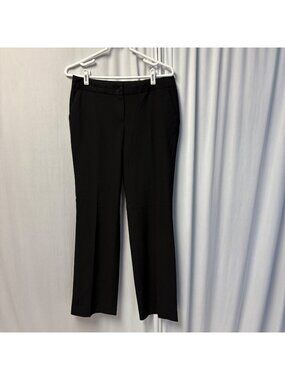Talbots Womens Black Dress Pants Size 4 Straight Leg Trousers Classic Office